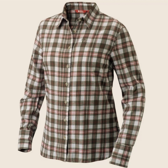 OFFER! Fjallraven Gran Flannel Button Down Shirt - Picture 1 of 7